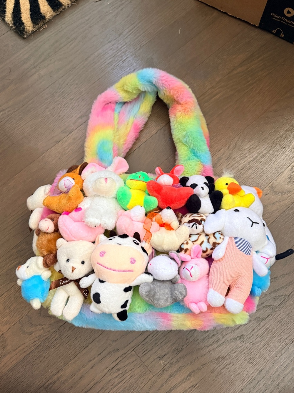 LIKE NEW Dolls Kill Delia’s Fun n Games plush shoulder bag
